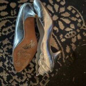 Elegant Silver Women's Heels